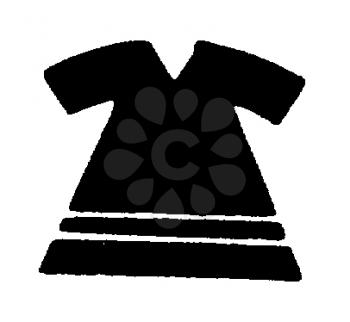 Royalty Free Clipart Image of a Child's Dress