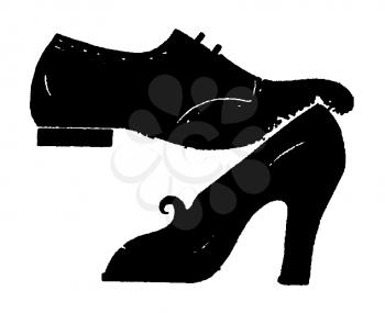 Royalty Free Clipart Image of Shoes
