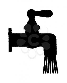 Royalty Free Clipart Image of a Tap