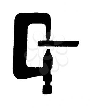 Royalty Free Clipart Image of a Vise