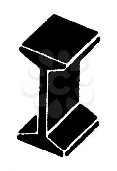 Royalty Free Clipart Image of a Pedestal