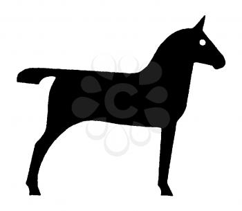 Royalty Free Clipart Image of a Horse