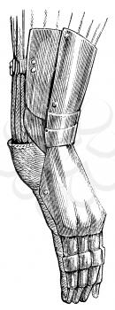 Royalty Free Clipart Image of a Gauntlet