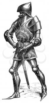 Royalty Free Clipart Image of a Knight