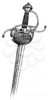 Royalty Free Clipart Image of a Sword