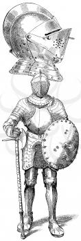 Royalty Free Clipart Image of a knight
