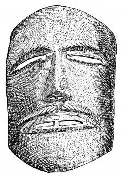 Royalty Free Clipart Image of a medieval executioner mask