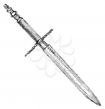 Royalty Free Clipart Image of a Sword