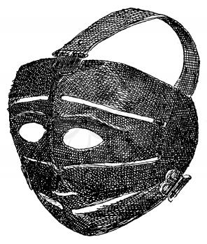 Royalty Free Clipart Image of a Medieval Excutioner's Mask 