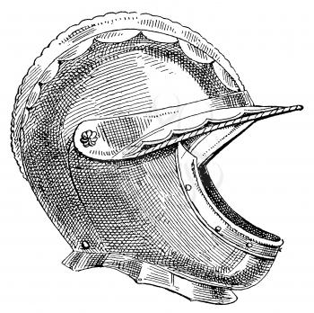 Royalty Free Clipart Image of a Helmet