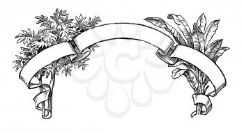 Royalty Free Clipart Image of a Banner