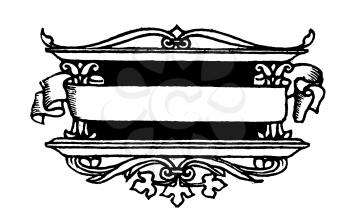 Royalty Free Clipart Image of a Banner