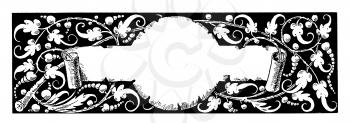Royalty Free Clipart Image of a Banner 