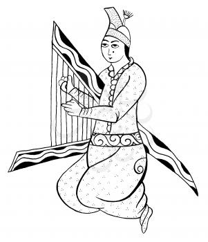 Harp Illustration
