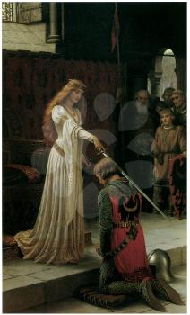 Royalty Free Clipart Image of The Accolade by Edmund Blaire Leighton