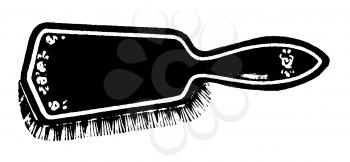 Royalty Free Clipart Image of a Hair Brush