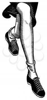 Royalty Free Clipart Image of women's legs