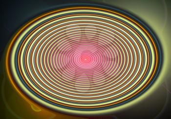Illustration bright hypnotic spiral, circle