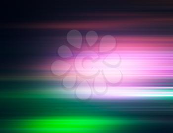 Horizontal pink and green motion blur background