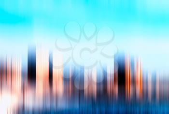 Skyline city motion blur background hd