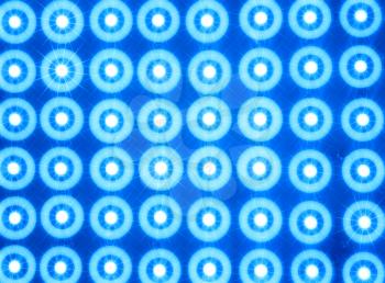 Blue led lines and rows illustration background