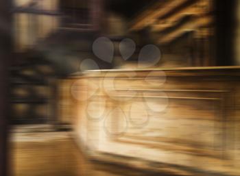 Western vintage saloon blurred abstraction