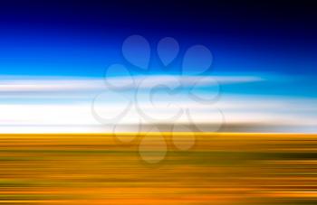 Horizontal vivid abstract motion blur landscape backdrop