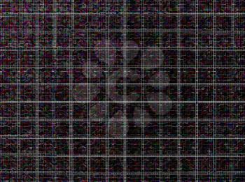 Horizontal dark maze grid illustration background
