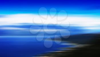 Horizontal motion blur beach landscape background hd