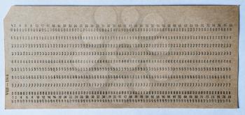 Horizontal vintage punched card background