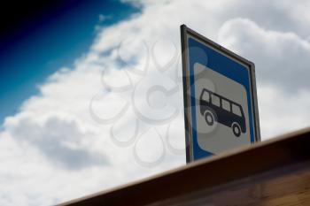 City bus stop sign background hd