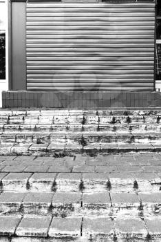 Horizontal black and white city stairs background hd
