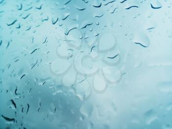 Water rain drops on glass bokeh background hd