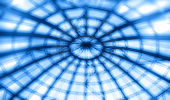 Futuristic blue wireframe of space dome background hd