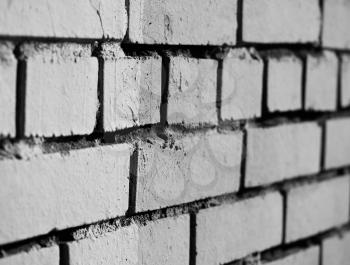 Diagonal black and white brick wall background