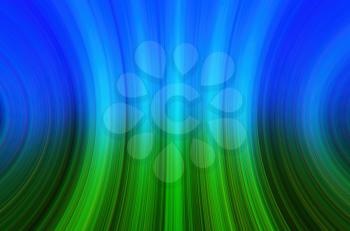 Curved green and blue abstraction illustration background