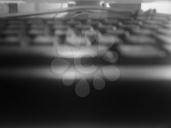 Computer keyboard bokeh background