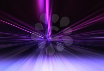 Futuristic purple teleportation blast background