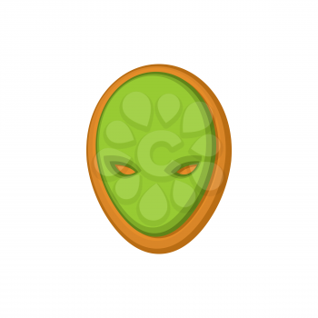 Halloween cookie alien ufo. Cookies for terrible holiday. Vector illustration
