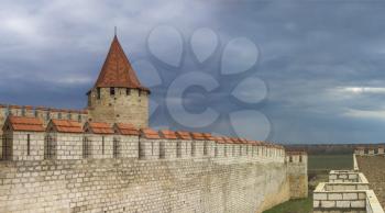 Old historic Fortress on the banks of the Dniester River, Bender city, Transnistria, Moldova