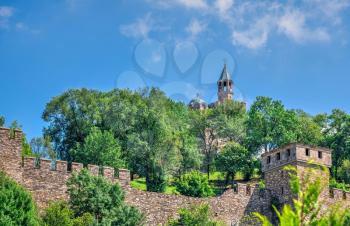 Patriarchal Cathedral of the Holy Ascension of God in the Tsarevets fortress of Veliko Tarnovo, Bulgaria, on a sunny summer day