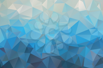Vector abstract bright blue geometric background, consists of triangles. Polygonal abstract aqua background. Vector illustration