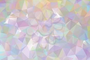Abstract light polygonal vector background. Pastel vintage colors backgroung