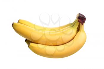 Bunch of bananas isolated on white background