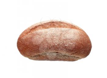 Rye bread isolated on white background