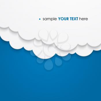 Abstract cloud background. Vector illustration. EPS10