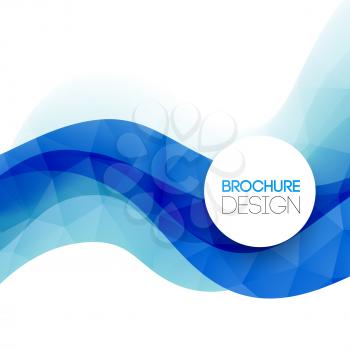 Abstract colorful blue vector template background. EPS 10
