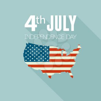 Independence day background. United States flag. USA flag. American symbol. USA map