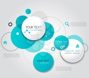 Vector Modern Design Circle template for infographics