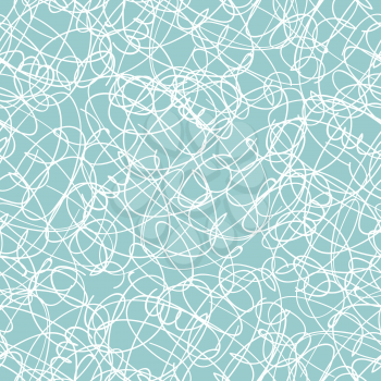 Hand drawn scribble seamless texture. Vector hipster pattern design